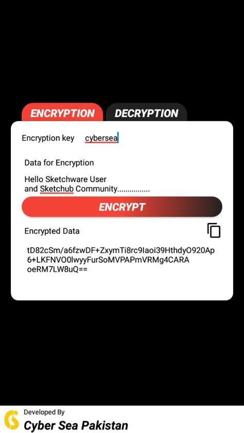 Sketchub • Encryption & Decryption