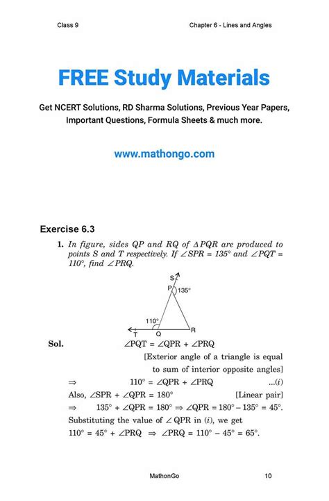 Chapter 6 Maths Class 9 的图像结果