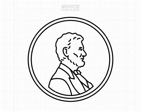 Lucky Penny Clipart, Blank Penny Vector (svg, Png, Dxf, Eps) - Etsy