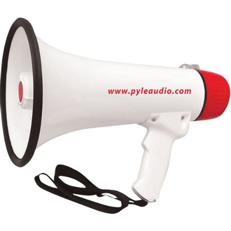 Pyle Genuine 40-Watt Professional Megaphone/Bullhorn - White : Amazon ...
