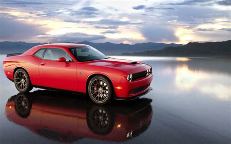 Red Dodge Challenger Hellcat