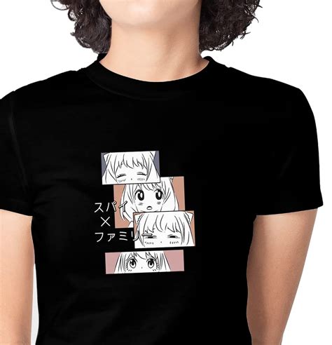 Buy Skribble SpyXFamily Anya Fanart Croptop by CrazyQuark Black at ...