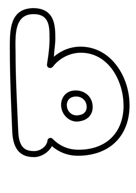 Bubble Letter B | FirstWorksheets