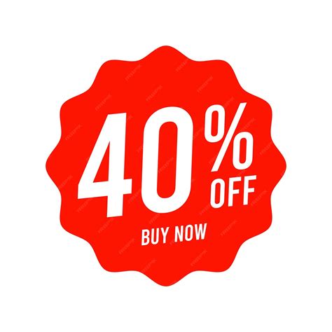 Premium Vector | Discounts 40 percent off