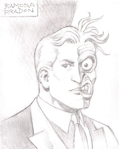 TWO-FACE (HARVEY DENT), in 34th Ave Comics !!!'s RAMONA FRADON PENCIL ...