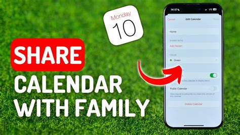 How to Share Calendar on iPhone With Family - YouTube