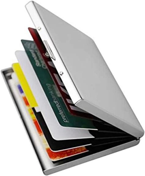 OFIXO Credit Card Holder Protector Stainless Steel Credit Card Wallet ...