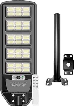 Homehop Solar Street Light Outdoor Waterproof 400 Watt Motion Sensor ...