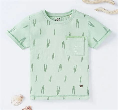 Ed-a-Mamma Sustainable Boys Ikkat Printed Tee