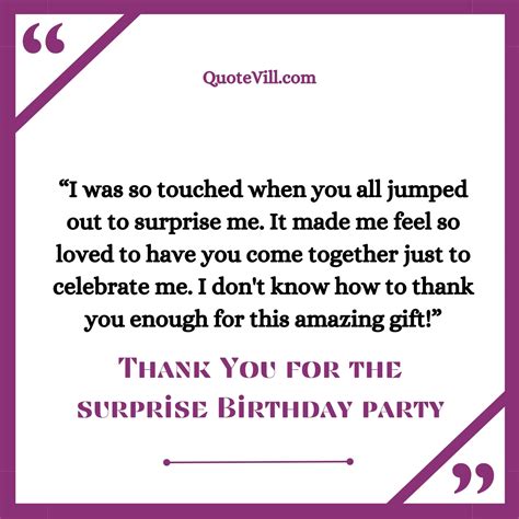 70 Thank You Messages For The Surprise Birthday Party