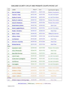 OAKLAND COUNTY CIRCUIT AND PROBATE COURTS … | County circuit | PDF4PRO