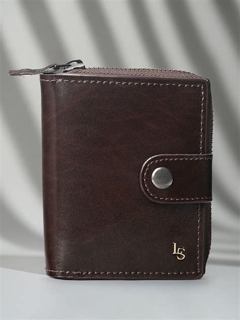 Buy LOUIS STITCH Men Brown Spanish Leather Bifold Wallet With RFID ...