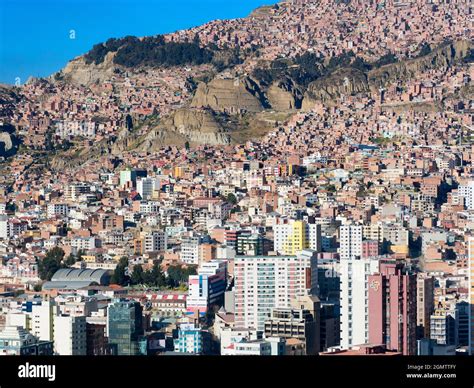 La Paz, Bolivia - 19/20 May 2018 At an elevation of roughly 3,650 m ...