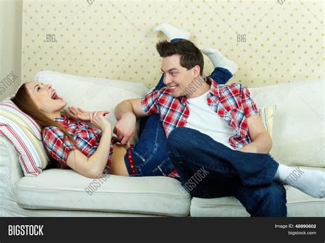 Playful Guy Tickling Image & Photo (Free Trial) | Bigstock