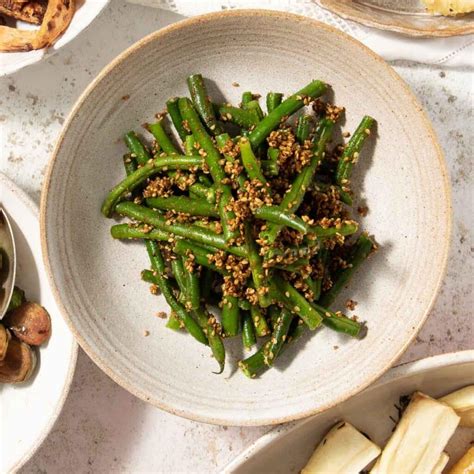 Japanese Green Beans with Gomae Sesame Sauce – The Vegan Larder