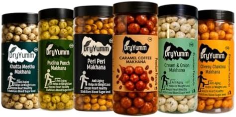 DryYumm Makhana Combo Pack – Healthy Fox Nut Snacks | Crunchy, Dry ...