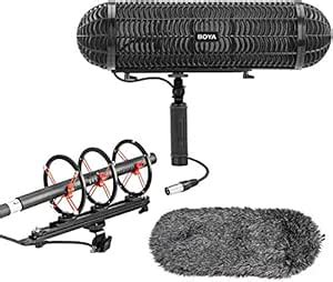 BOYA Shotgun Microphone Blimp Windshield Suspension System Microphone ...