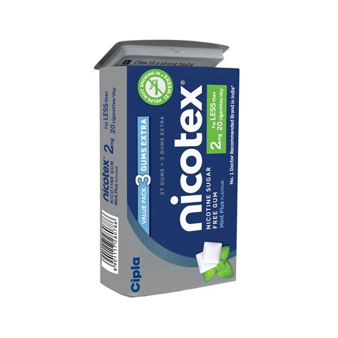 Buy Nicotex Nicotine Gums to Quit Smoking | Cipla Health