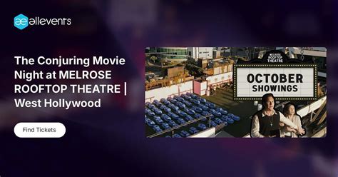 The Conjuring Movie Night at MELROSE ROOFTOP THEATRE | West Hollywood ...