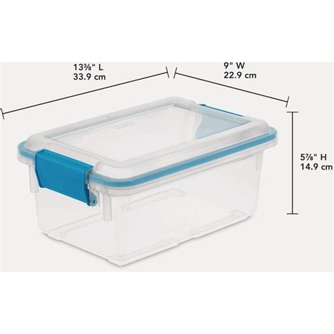 Sterilite 6-Pack Weather-Resistant Gasket Storage Boxes - 7.5 Quart ...