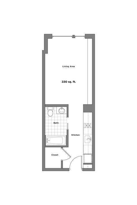 Small Studio Apartment Floor Plans