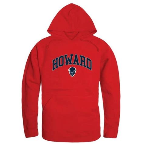 W Republic 540-171-RED-04 Howard University Campus Hoodie, Red - Extra ...