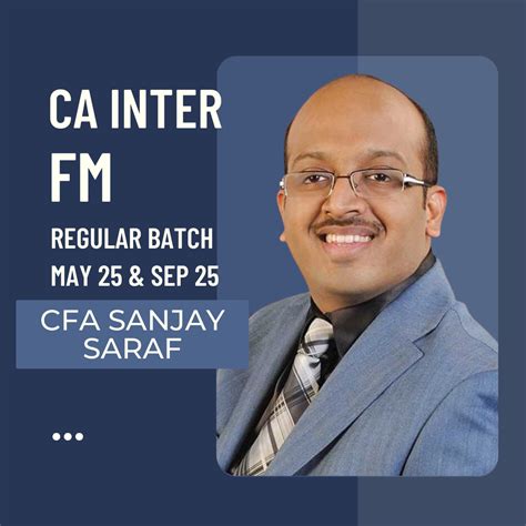 CA Inter FM - Regular Batch By Prof. Sanjay Saraf – CA Point