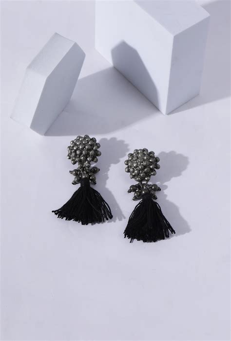 Jiya German Silver Banjaran Earrings – SAAGAH