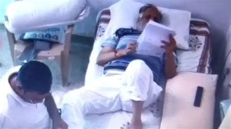 CCTV footage surfaces of Satyendar Jain enjoying massage in Tihar