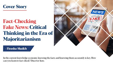 Fact-Checking Fake News : Critical Thinking in the Era of ...