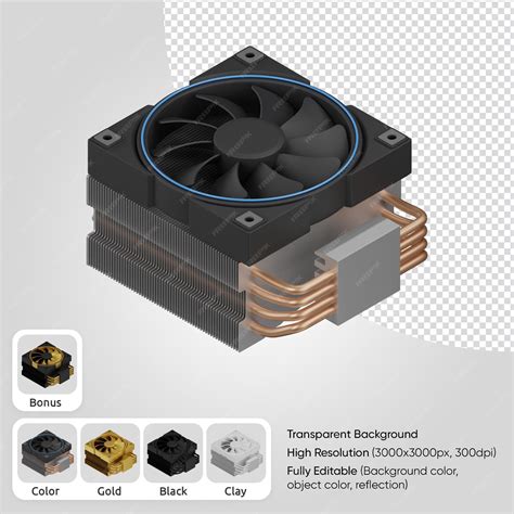 3d cooler with radiator | Premium PSD