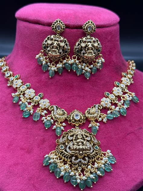 Laxmi peacock cz set – My Store