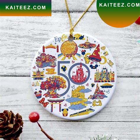 50th Walt Disney Anniversary Castle Christmas Ornament - Kaiteez