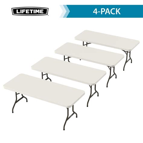 Lifetime 6ft Large Long Plastic Foldable Indoor/Outdoor Commercial ...