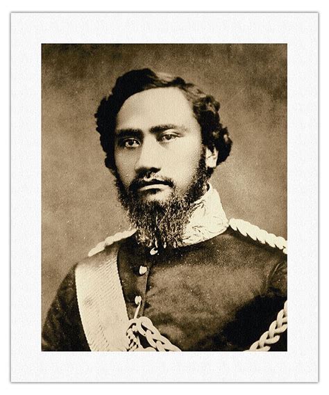 Kamehameha IV - Portrait of the Hawaiian King (1834-1863) - Vintage B&W ...