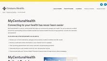 Centura health patient portal