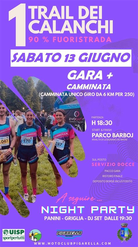 1° TRAIL DEI CALANCHI - RIVALTA DI LESIGNANO DE BAGNI, Parco Barboj ...