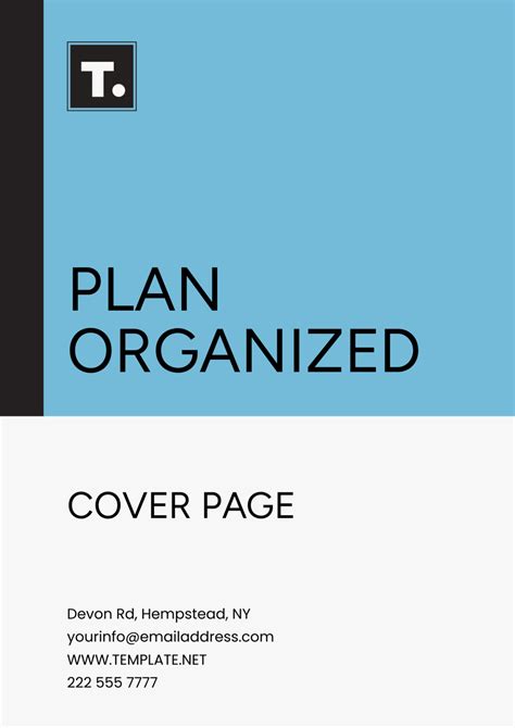 Business Operational Plan Cover Page Sample 的图像结果