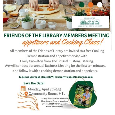 Friends of the Library Members Meeting, 61 Houston Dr, Contoocook, NH ...