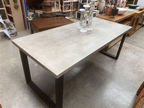 Cement Dining Room Table at Nathan Terry blog