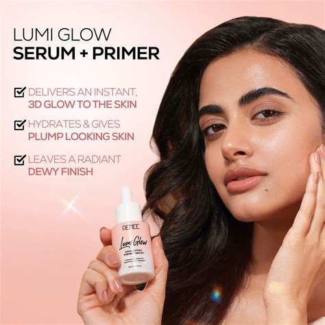 RENEE Lumi Glow Highlighting Primer + Serum With Hyaluronic Acid For L ...