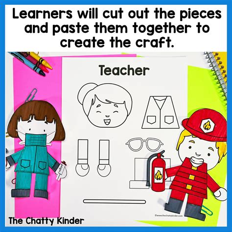 Community Helpers Craft Activity - Career Day Craftivity - The Chatty ...