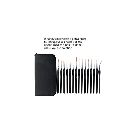Buy WUWEOT 15 Pack Fine Detail Paint Brushes, Micro Miniature Paint ...