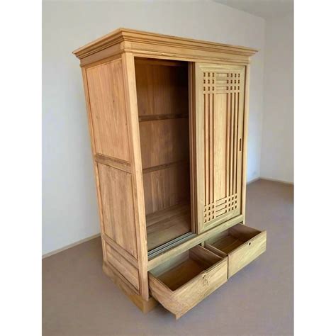 Teak Wood Wardrobes TWD-1004 | Buy Online in India | TimberCraft