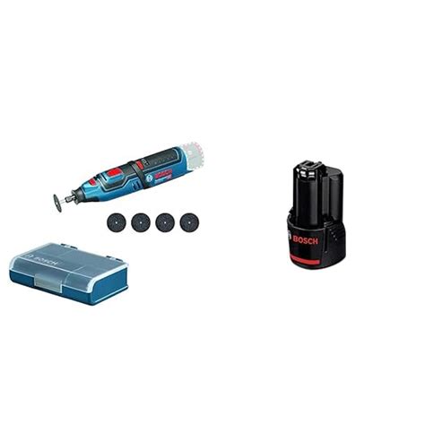 Bosch GRO 12V-35 Heavy Duty Cordless Rotary Tool, 35,000 rpm, LED Light ...