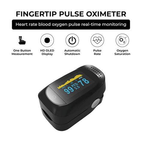 Vaku Luxos ® Pulse Oximeter Fingertip, Multipurpose Digital Monitoring ...