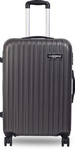 Luggero CLASSIC Light-Weight & Durable Polycarbonate DARK GREY Hard ...