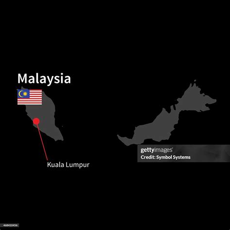 Detailed Map Of Malaysia And Capital City Kuala Lumpur With High-Res ...