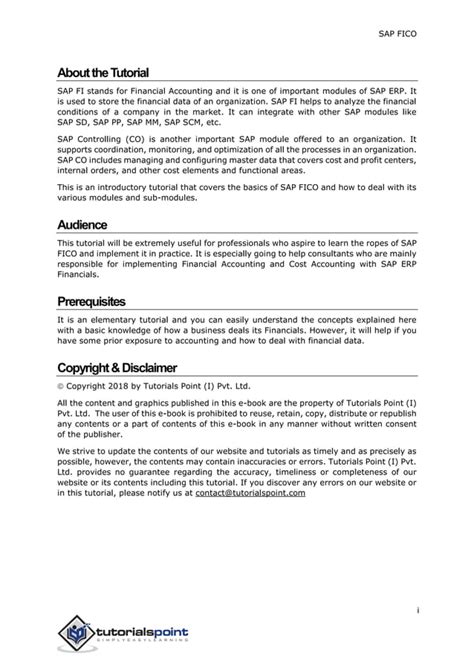 SAP-FICO Tutorial PDF 的图像结果