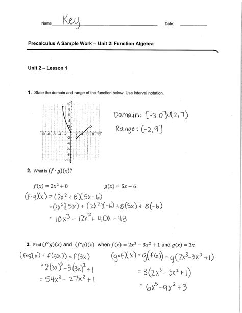 Image result for Precalculus Work Example
